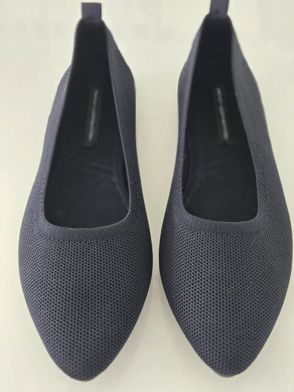 French Connection Navy Pointed Toe Knit Ballet Flats Size 9